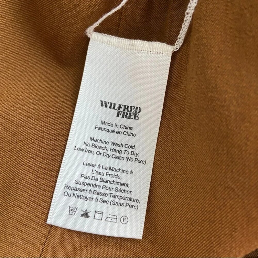 NWT Wilfred Free Aritzia Daria Pant in Cigar Tan Size 2 - Picture 4 of 8